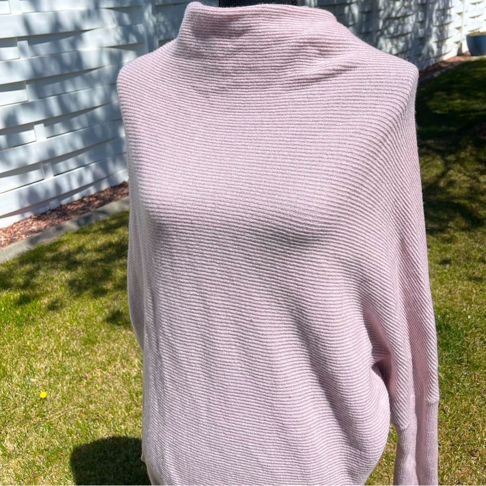 All Saints Pink Ribbed Sweater